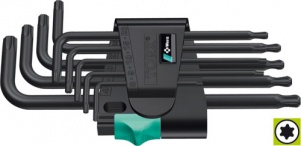 WERA sada TORX kľúčov 967 PKL/9 BlackLaser